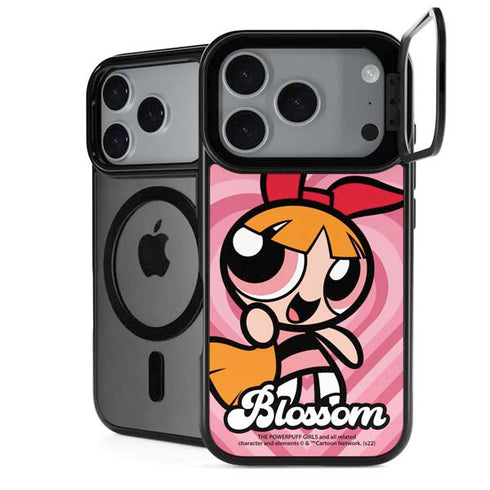 Cartoon Network Powerpuff Girls Blossom Pink Hearts iPhone 18 Pro Kickstand Case