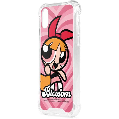 Cartoon Network Powerpuff Girls Blossom Pink Hearts iPhone XS Clear Case