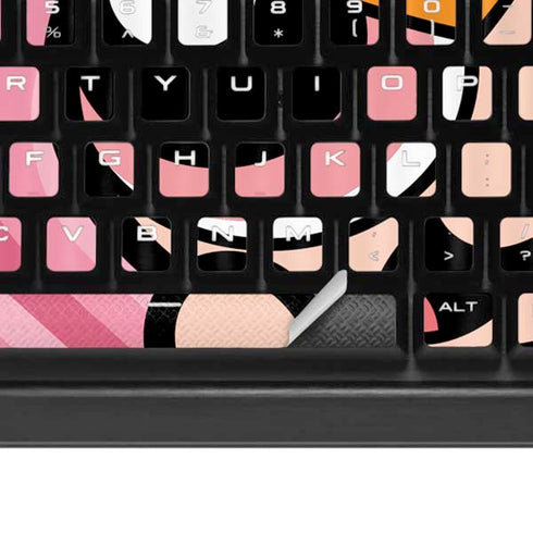 Cartoon Network Powerpuff Girls Blossom Pink Hearts K95 RGB PLATINUM Mechanical Gaming Keyboard Skin