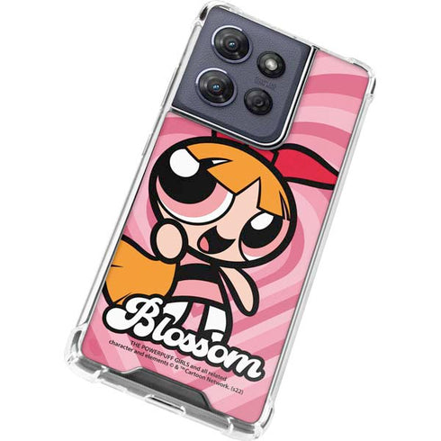 Cartoon Network Powerpuff Girls Blossom Pink Hearts Moto G 5G (2025) Clear Case