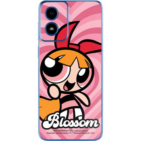 Cartoon Network Powerpuff Girls Blossom Pink Hearts Moto G Play 4G (2024) Skin