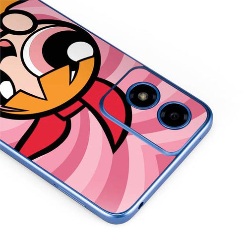Cartoon Network Powerpuff Girls Blossom Pink Hearts Moto G Play 4G (2024) Skin