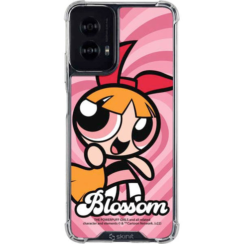 Cartoon Network Powerpuff Girls Blossom Pink Hearts Moto G Power 5G (2024) Clear Case
