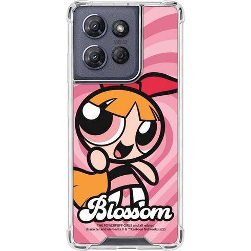 Cartoon Network Powerpuff Girls Blossom Pink Hearts Moto G Power 5G (2025) Clear Case