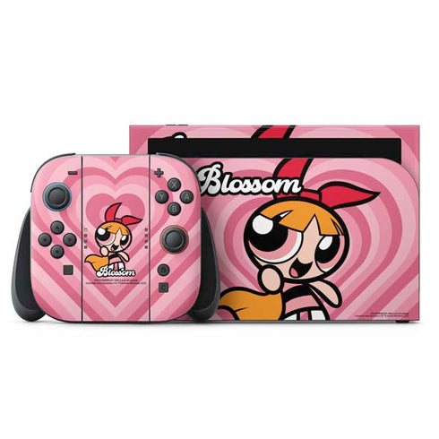 Cartoon Network Powerpuff Girls Blossom Pink Hearts Nintendo Skins