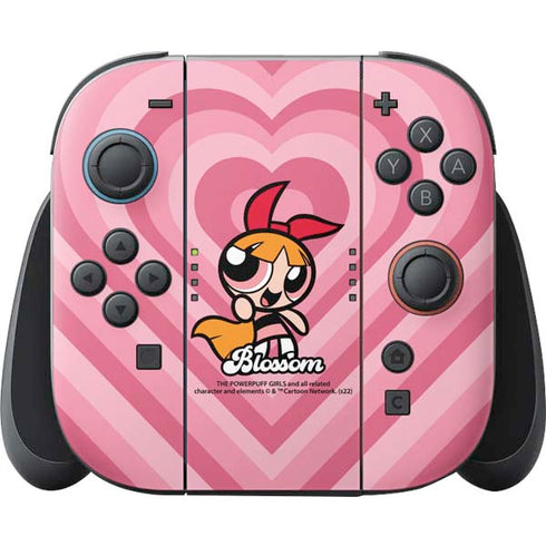Cartoon Network Powerpuff Girls Blossom Pink Hearts Nintendo Switch 2 (2025) Joy-Con Controller Skin