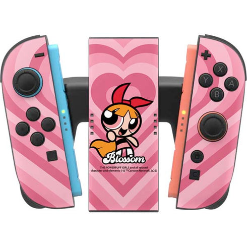 Cartoon Network Powerpuff Girls Blossom Pink Hearts Nintendo Switch 2 (2025) Joy-Con Controller Skin