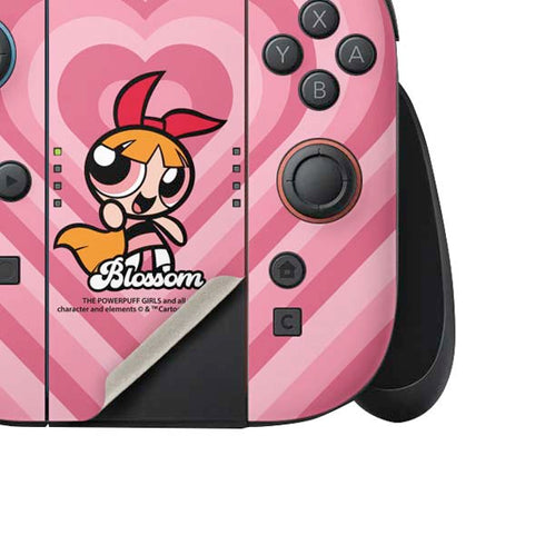 Cartoon Network Powerpuff Girls Blossom Pink Hearts Nintendo Switch 2 (2025) Joy-Con Controller Skin