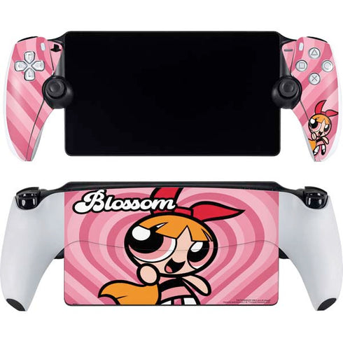 Cartoon Network Powerpuff Girls Blossom Pink Hearts PlayStation Portal Remote Player Skin