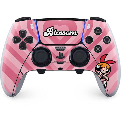 Cartoon Network Powerpuff Girls Blossom Pink Hearts PlayStation PS5 Skins
