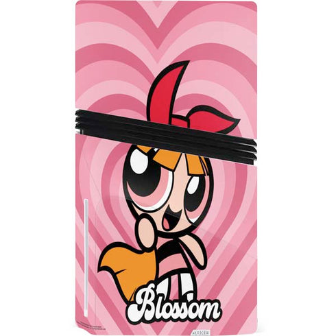 Cartoon Network Powerpuff Girls Blossom Pink Hearts PS5 Pro Disk Bundle Skin
