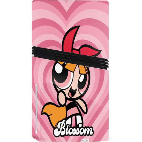 Cartoon Network Powerpuff Girls Blossom Pink Hearts PS5 Pro Disk Console Skin
