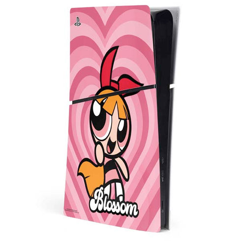Cartoon Network Powerpuff Girls Blossom Pink Hearts PlayStation PS5 Skins