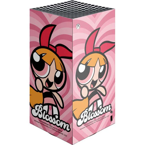 Cartoon Network Powerpuff Girls Blossom Pink Hearts XBox Series X Digital Edition Console Skin