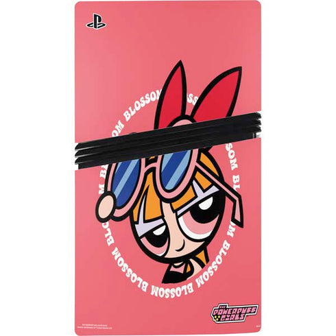 Cartoon Network Powerpuff Girls Blossom PS5 Pro Disk Console Skin