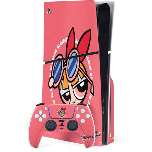 Cartoon Network Powerpuff Girls Blossom PlayStation PS5 Skins
