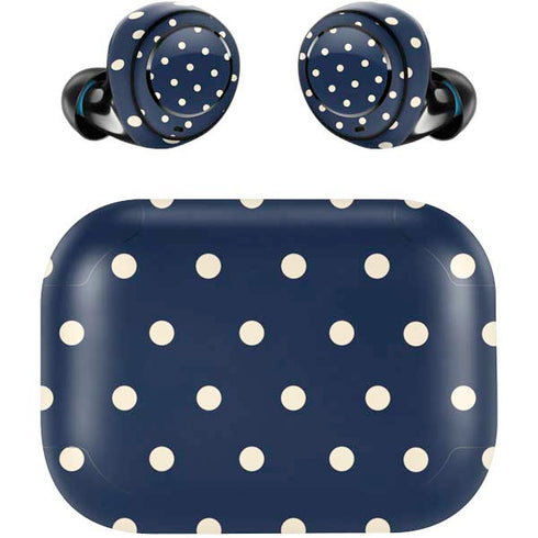 Blue and Cream Polka Dots Amazon Echo Buds Skin
