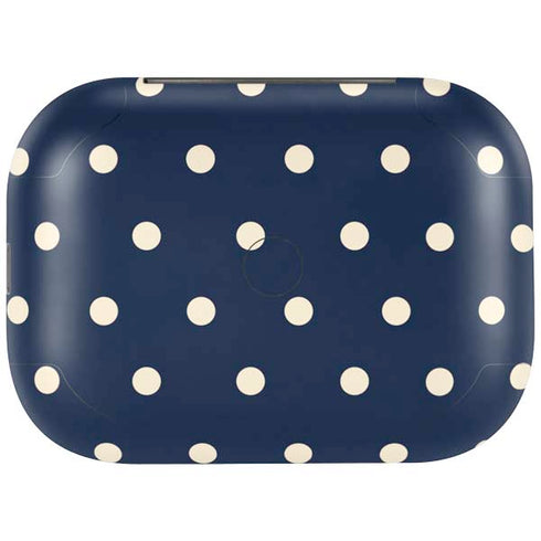 Blue and Cream Polka Dots Amazon Echo Buds Skin