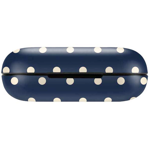 Blue and Cream Polka Dots Amazon Echo Buds Skin
