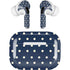 Blue and Cream Polka Dots AirPods Skins