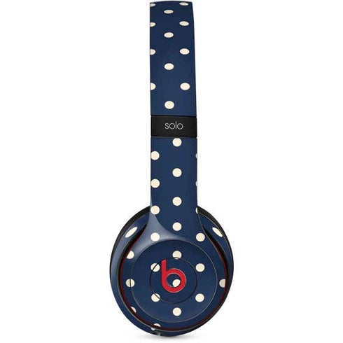 Blue and Cream Polka Dots Beats Solo 3 Wireless Skin