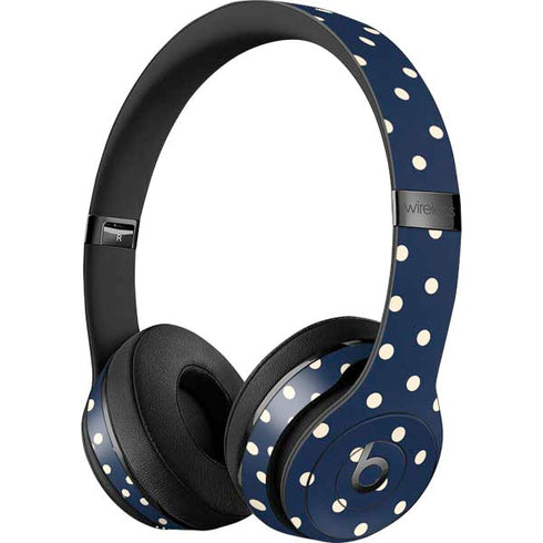 Blue and Cream Polka Dots Beats Solo 3 Wireless Skin
