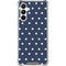Blue and Cream Polka Dots Galaxy A16 5G Clear Case