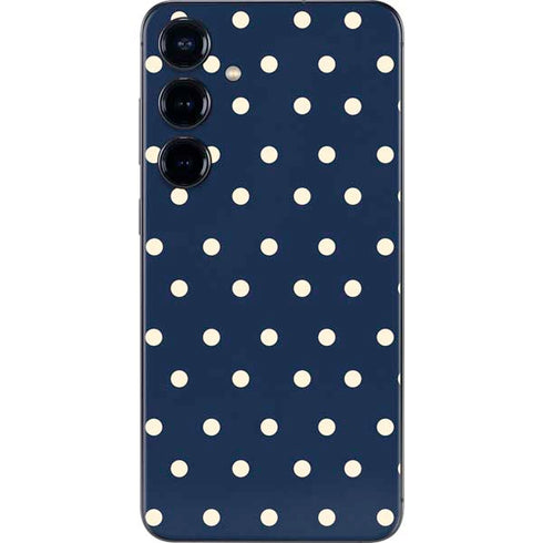 Blue and Cream Polka Dots Galaxy A16 5G Skin