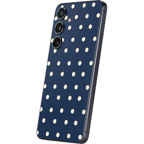 Blue and Cream Polka Dots Galaxy A16 5G Skin