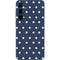 Blue and Cream Polka Dots Galaxy A35 5G Skin