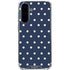 Blue and Cream Polka Dots Galaxy A36 5G Clear Case