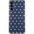 Blue and Cream Polka Dots Galaxy A55 5G Clear Case