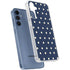 Blue and Cream Polka Dots Galaxy A55 5G Clear Case