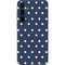 Blue and Cream Polka Dots Galaxy A55 5G Skin