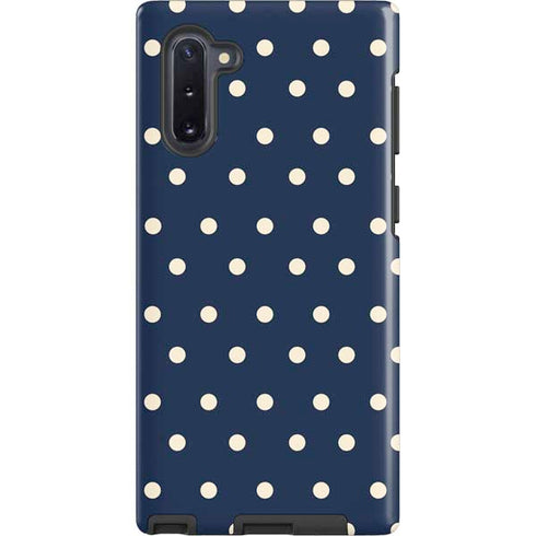 Blue and Cream Polka Dots Galaxy Cases