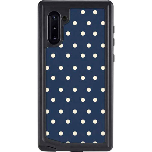 Blue and Cream Polka Dots Galaxy Cases