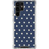 Blue and Cream Polka Dots Galaxy S23 Ultra Clear Case