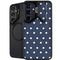 Blue and Cream Polka Dots Galaxy S25 Kickstand Case