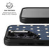 Blue and Cream Polka Dots Galaxy S25 Kickstand Case
