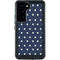 Blue and Cream Polka Dots Galaxy S24 Waterproof Case