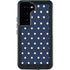 Blue and Cream Polka Dots Galaxy S24 Waterproof Case