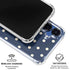 Blue and Cream Polka Dots Galaxy S25 Clear Case