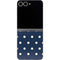 Blue and Cream Polka Dots Galaxy Z Flip6 Skin