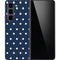 Blue and Cream Polka Dots Galaxy Z Fold5 5G Skin