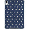 Blue and Cream Polka Dots iPad 11th Gen (2025) Clear Case