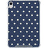 Blue and Cream Polka Dots iPad 11th Gen (2025) Clear Case