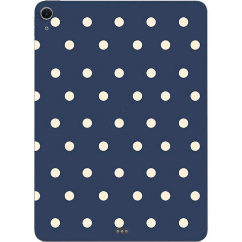 Blue and Cream Polka Dots Apple iPad Air Skin