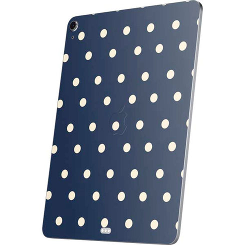 Blue and Cream Polka Dots Apple iPad Air Skin