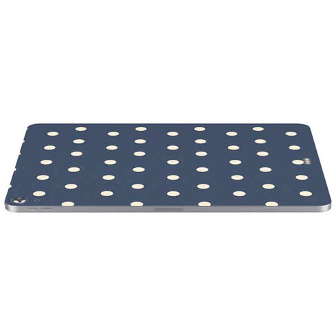 Blue and Cream Polka Dots Apple iPad Air Skin