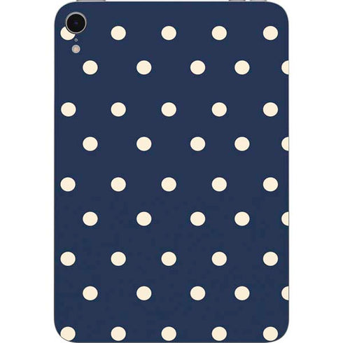 Blue and Cream Polka Dots Apple iPad Mini Skin
